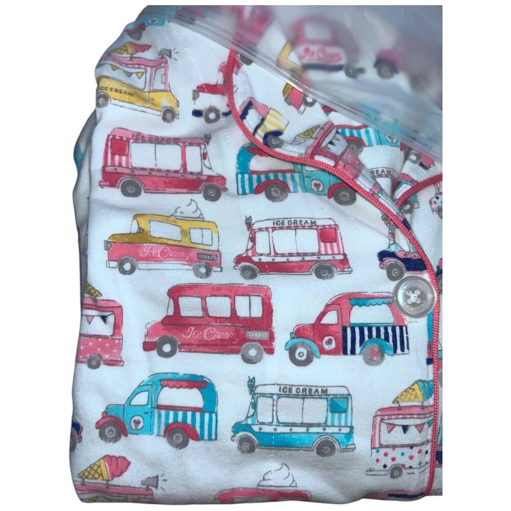 NWOT Bedhead Ice Cream Trucks Long Sleeve Stretch Cotton Pajama Set Pockets XL - Picture 6 of 8